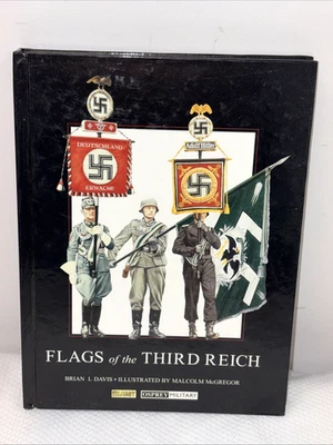 FLAGS OF THE THIRD REICH by Brian L. Davis Osprey Military HC 2000 Like New Foto 1 de 4