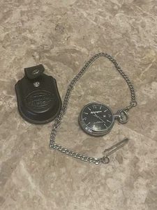 Remington Quartz Pocket Watch With Leather Holster - Picture 1 of 6