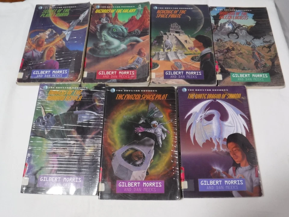 VTG Series Lot of 7 Daystar Voyages books by Gilbert Morris Meeks 1 2 5 6 7 8 9 - Image 1 of 4