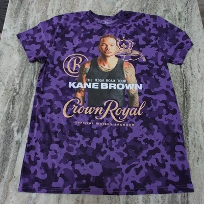 Camiseta Crown Royal Kane Marrón The High Road Tour Púrpura Camuflada Talla XL  Foto 1 de 4