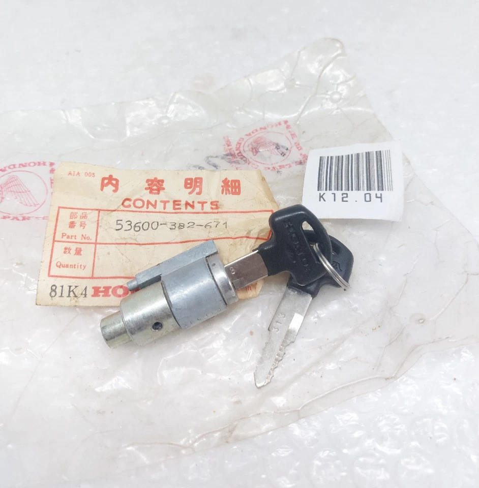 GENUINO HONDA CB400 CB450 CM400 CJ360 XL100 XL125 XL175 XL350 BLOQUEO DE DIRECCIÓN NOS Foto 1 de 4