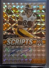 2021 Panini Mosaic Rookie Scripts Pat Freiermuth #RS-32 Rookie Auto RC