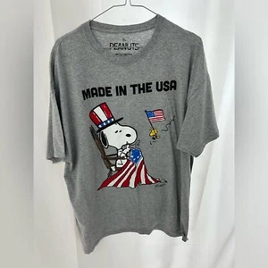 PEANUTS SNOOPY “MADE IN THE USA T-shirt - Picture 1 of 3