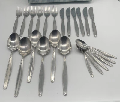 WMF Rom 4500 Cromargan Menü- Tafelbesteck 6 Personen  24 Teile mit Kaffeelöffeln - Bild 1 von 4