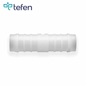 Tefen PVDF Hose Fitting Connector | Union/Equal Straight | White | Packs of 5/10 - Picture 1 of 6
