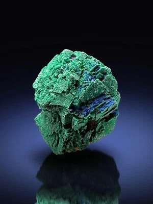 CLASSIC MALACHITE PSEUDOMORPH AZURITE FROM SIR DOMINICK MINE, AUSTRALIA - Image 1 of 4