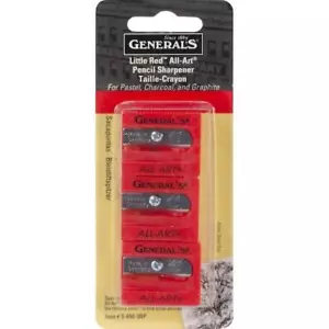 General's Little Red All-Art Pencil Sharpeners 3pcs - Picture 1 of 2