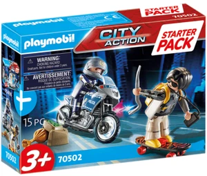 Playmobil ® 70502 Starter Pack Motard de police et voleur - Neuf - New - nuevo - Imagen 1 de 3