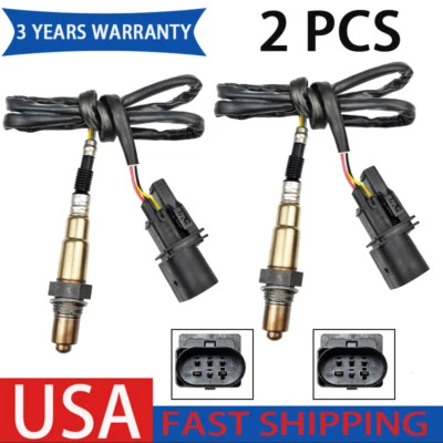 2pcs Upstream Oxygen Sensor For Volkswagen 2004-07 Touareg 2004-06 Phaeton 4.2L Foto 1 de 4
