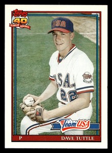 1991 Topps Traded David Tuttle #122T USA