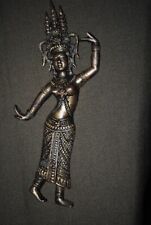 Antique vintage overlay from an antique item. brass .Dancing God.Original.