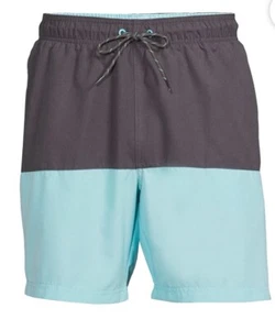 Baúles de baño para hombre 2X (44/46) gris/azul por encima de la rodilla UPF MÁS DE 50 bolsillos cortos para nadar - Imagen 1 de 7
