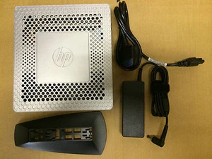 HP T610 THIN CLIENT + STAND + PSU ( DC 1,65GHZ / 16GBF / 4GBR / WIN 8 )  - Bild 1 von 1