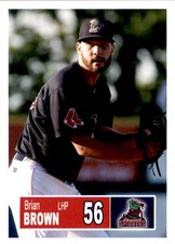 2018 Lowell Spinners Grandstand #8 Brian Brown Glenmore Pennsylvania PA Card