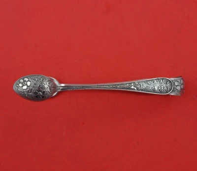 B.H. Pinza de azúcar victoriana inglesa Joseph and Co de plata esterlina perseguida con hojas Foto 1 de 3