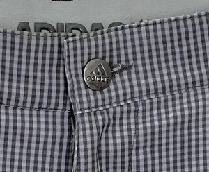 Adidas Golfshorts kariert hellgrau & dunkelgrau Freizeit 36 x 9 Schrittlänge - Bild 1 von 5
