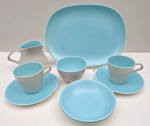 Poole Pottery Twintone - Himmelblau und Taubengrau - Teil aus Liste auswählen - Bild 1 von 7