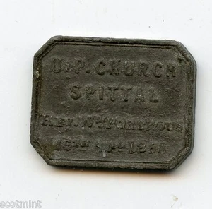 Spittal Northumberland English Communion Church Token - Picture 1 of 2