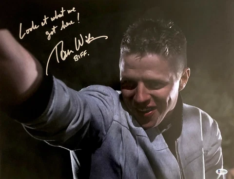 TOM WILSON SIGNED AUTOGRAPH "BACK TO THE FUTURE" 16X20 PHOTO - BIFF BECKETT 4 Cover