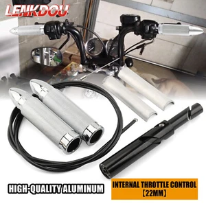 7/8" 22mm Handlebar Internal Throttle Sleeve Hand Grips For Honda Suzuki Yamaha  - Picture 1 of 9