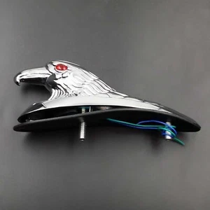 Guardabarros delantero cromado universal para motocicleta cabeza de águila adorno estatua crucero ATV - Imagen 1 de 7