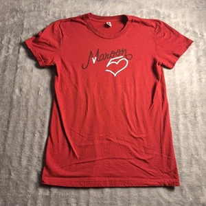 Maroon 5 Graphic Heart T-Shirt - Red - Size XL Short Sleeve Tee  - Picture 1 of 6