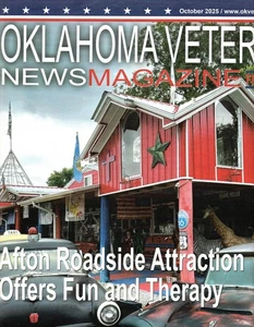 Oklahoma Veteran News Magazine October 2025 CrosStar Flag & Tag Museum Afton Okl - Picture 1 of 3