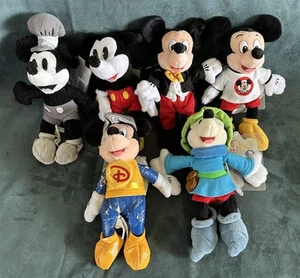 WDW 2000 Millennium MICKEY MOUSE Mini Bean Bags Set of 6 Mint! - Picture 1 of 4