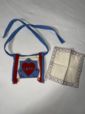 1993 Pleasant Company American Girl Kirten Meet Accessories ~ HANKIE & BAG - Image 1 of 4