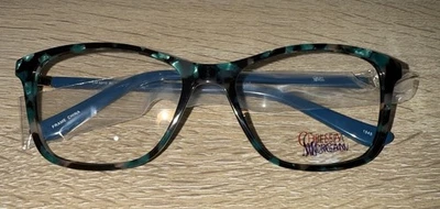 NUEVAS GAFAS CHELSEA MORGAN CM6010 AZUL TORTUGA AUTÉNTICO DISEÑADOR 53-16 Foto 1 de 4