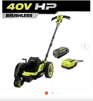 RYOBI40V HP sin escobillas 9 pulgadas Bordeador inalámbrico con batería de 4,0 Ah y cargador Foto 1 de 4