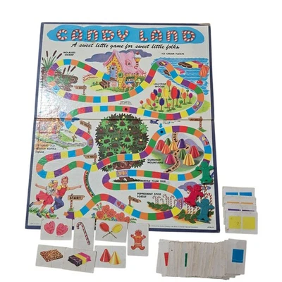De colección 1962 Milton Bradley #4700-X Candy Land primer juego de mesa infantil Foto 1 de 4