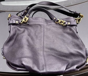 Coach Brooke borsa a tracolla melanzane hobo bag #14142 cartellino da appendere tasche interne - Foto 1 di 9