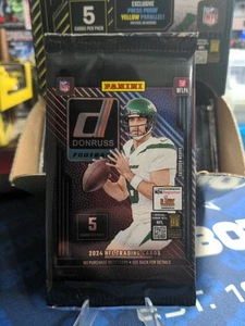 2024 Panini Donruss Football Gravity Feed Sealed Unopened Pack One Yellow Insert - Picture 1 of 2