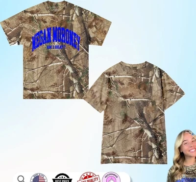 Camisa Megan Moroney Merch Am I Okay Real Tree Camuflada Estilo Camiseta 3D AC3472 Foto 1 de 2