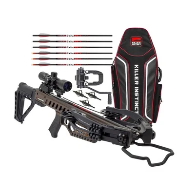 Killer Instinct Vital-X Crossbow with Case and Accessories Pro Bundle