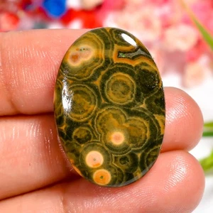 18.00 Cts Natural Fantastic Ocean Jasper Oval Shape 26X18X4 MM Cabochon Gemstone - Picture 1 of 2