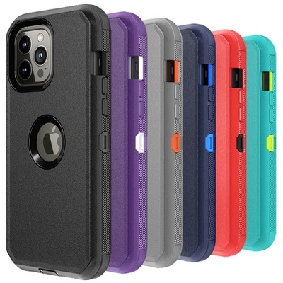 Phone Case Heavy Duty Shockproof Cover For iPhone 15 Pro Max 14 13 12 11 XR XS - Image 1 of 4
