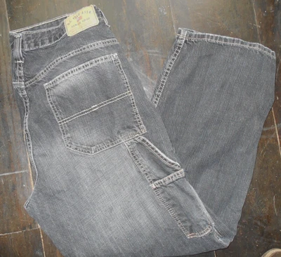 Vntg US Polo Assn Carpenter Jeans Measure 36 x 30 Dark Baggy Grunge Skater Y2K - Image 1 of 4
