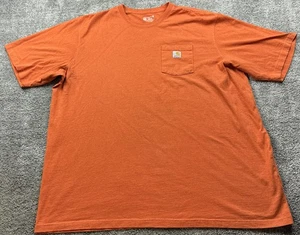 Carhartt Hemd Herren 4XL Tall Orange Loose Fit Tasche Workwear T-Shirt Freizeit - Bild 1 von 16