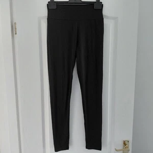 F&F Leggings Size 12-UK Black Soft Stretch 32W / 28L Excellent - Picture 1 of 5