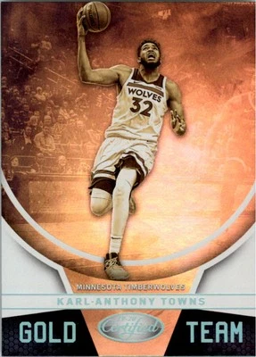 2019-20 Certified Gold Team #27 Karl-Anthony Towns - BSK - Image 1 of 2