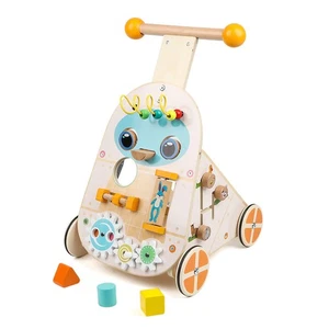 Lauflernwagen aus Holz, verstellbare Geschwindigkeit Baby Lauflernwagen Activity Center Spielzeug, W... - Bild 1 von 9