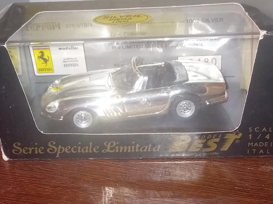 BEST MODEL    1/43  FERRARI  EDIZIONE LIMITATA  SILVER - Immagine 1 di 1