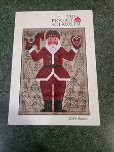 The Prairie Schooler 2024 Santa Counted Cross Stitch Pattern Cardstock - Picture 1 of 2