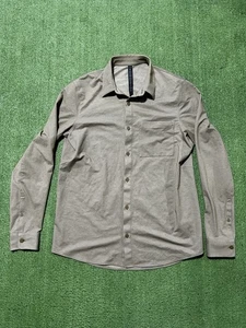 Lululemon Commission Long-Sleeve Shirt Button Down Espresso  Men's Medium - Picture 1 of 7