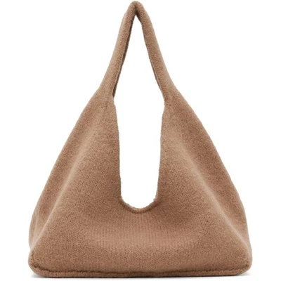 Bolso para bebé Lauren Manoogian masilla corcho camello lana Highland tejido alpaca nuevo con etiquetas Foto 1 de 4