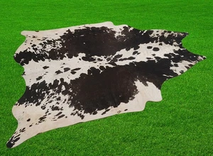 Nuevas alfombras de cuero de vaca área piel de vaca cuero 16,67 pies cuadrados (49"x49") piel de vaca M1194 - Imagen 1 de 3