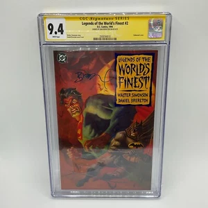 Legends of the Worlds Finest #2 DC Embossed Cover CGC 9.4 Signed by Dan Brereton - Picture 1 of 8