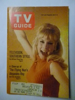 Indiana/KY July 6 TV Guide 1968 DREAM OF JEANNIE Barbara Eden Beatles HARD DAY'S - Image 1 of 4